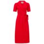 Peggy Dress In Lipstick Red 1940s Vintage Style, thumbnail 1 of 2