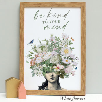 Mindful Floral Quote Print, 9 of 11