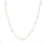 Credo Fine Chain Necklace With Pearls And Gold Plated Beads, thumbnail 2 of 3
