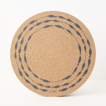 Cork Max Placemat Set Of Two | Fish On A Line, 2 of 4
