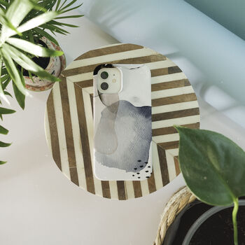 Grey Watercolour Biodegradable Phone Case, 5 of 7