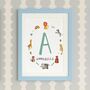 Personalised Alphabet Initial A4 Wall Art Print, thumbnail 2 of 2