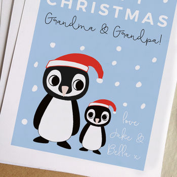 Personalised Grandparents Christmas Card, 4 of 4