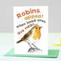 Robins Appear With Sympathy Card, thumbnail 1 of 7