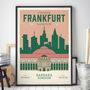 Personalised Frankfurt Marathon Print, Unframed, thumbnail 2 of 4