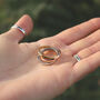 Triple Interlocked Layered Ring Love Faith Hope, thumbnail 3 of 5