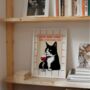 Personalised Cats And Wine Wall Art Print In A4 Or A3, thumbnail 4 of 6