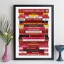 Football Team Print Personalised Year Gift, thumbnail 6 of 12