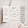 Wildflower Wreath Gatefold Wedding Invitations, thumbnail 1 of 5