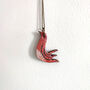 Coral Bird Necklace, thumbnail 1 of 3