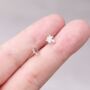 Silver Jigsaw Puzzle Stud Earrings, 925 Sterling Silver, thumbnail 1 of 7