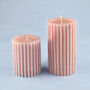 G Decor Scented Grooved Blossom Pillar Candle, thumbnail 2 of 7
