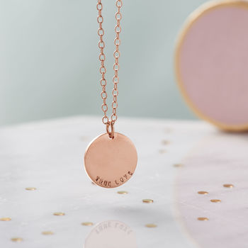 Personalised Heavy Coin Necklace, 3 of 8