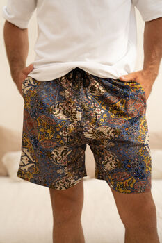 Purple Batik Cotton Shorts, 5 of 7