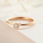Personalised 9ct Gold Tall Diamond Engagement Ring, thumbnail 8 of 11