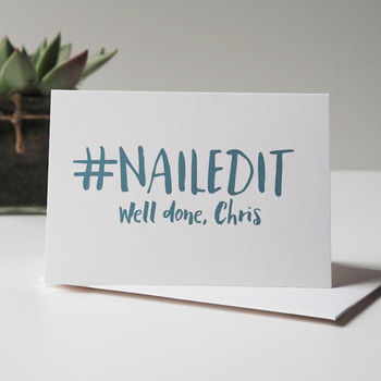Nailed It Personalised Congratulations Card, 2 of 3