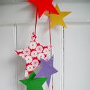 textile star garland by studiobell | notonthehighstreet.com