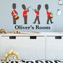 Personalised Toy Soldiers Wall Sticker Room Decor Art, thumbnail 1 of 2