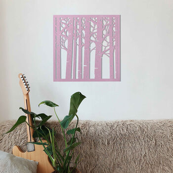 Wooden Forest Trees Art: Modern Decor For Home, 7 of 12