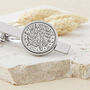 90th Birthday 1934 Sixpence Year Coin Tie Clip, thumbnail 3 of 9