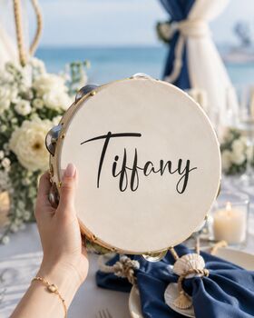 Wedding Tambourine Name Decals For Guests, 5 of 6
