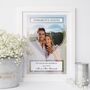Congratulations Couples Photo Print Personalised Engagement Gift, thumbnail 1 of 6