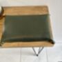 Personalised Rectangle Racing Green Leather Desk Tray, thumbnail 10 of 12