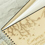 Personalised Engraved Vines Wooden Wedding Guest Book, thumbnail 5 of 6