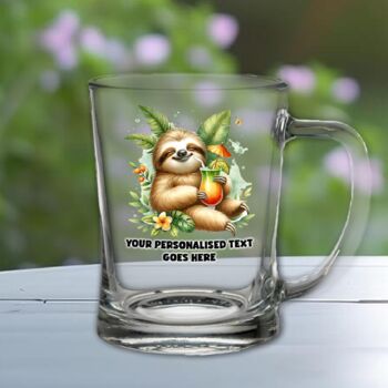 Personalised Sloth Relaxing Tankard Gift, 2 of 2