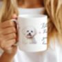 Personalised Maltese Dog Hearts Pet Gift Mug, thumbnail 1 of 2