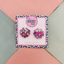 Sea Shell Glitter Resin Stud Earrings Pink, Blue And Coral, thumbnail 1 of 12