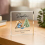 Baby’s First Christmas Gift Acrylic Block Woodland, thumbnail 3 of 4
