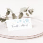 Wedding Place Cards Winter Snowflake, thumbnail 2 of 3