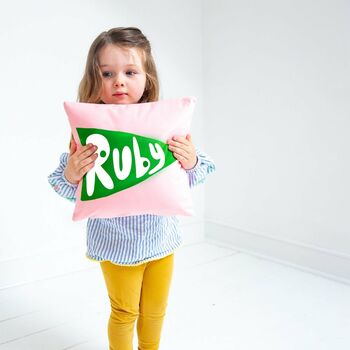 Personalised Name Pennant Flag Cushion, 5 of 10