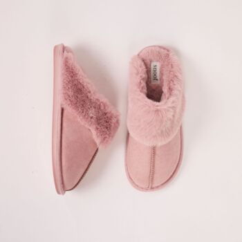 Luxury Faux Fur Women's Memory Foam Mule Slippers, 7 of 12