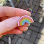 Pastel Rainbow Enamel Pin Badge, thumbnail 8 of 10