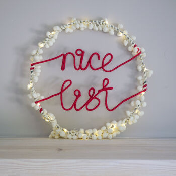 Nice List Wreath Light, 9 of 11