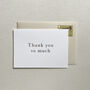 Gold Foil Thank You Card, thumbnail 1 of 2