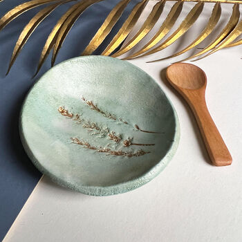 Green And Gold Salt Dish, 4 of 5