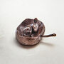 Miniature Bronze Mouse Sculpture 8th Anniversary Gift, thumbnail 1 of 12