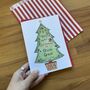 Personalised Very Merry Christmas Tree Card For Child, thumbnail 3 of 3