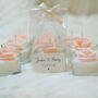 Wedding Favours Candle Roses, Party Personalised Guests Gifts, thumbnail 2 of 8