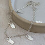 Sterling Silver Oval Charm Bracelet, thumbnail 1 of 3