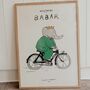 Babar Classic Bike Artwork Print, thumbnail 1 of 3