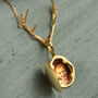 Personalized Antler Locket Necklace, thumbnail 1 of 10
