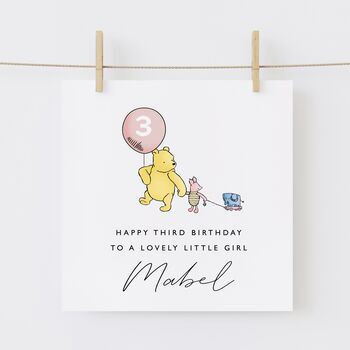Winnie The Pooh 1st Birthday Grandson Card *Fully Personalised, 6 of 6