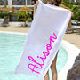Personalised Holiday Beach Towel, thumbnail 1 of 1