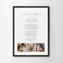 Wedding Photo And Poem Personalised Print, thumbnail 12 of 12