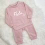 Butterfly Baby Kids Personalised Sweatshirt Jogger Set, thumbnail 2 of 7