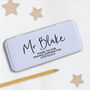 Personalised Name Metal Pencil Case Tin, thumbnail 1 of 2